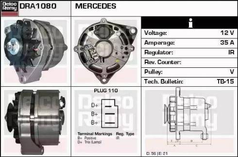 Remy DRA1080 - Alternator car-mod.net