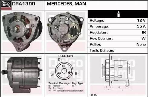 Remy DRA1300 - Alternator car-mod.net