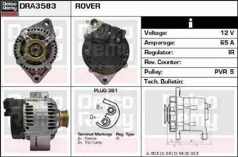 Remy DRA3583 - Alternator car-mod.net