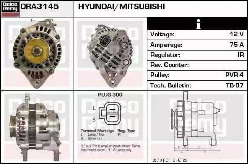 Remy DRA3145N - Alternator car-mod.net