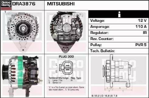 Remy DRA3876 - Alternator car-mod.net
