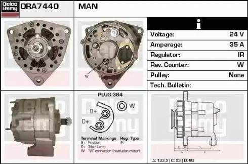 Remy DRA7440 - Alternator car-mod.net