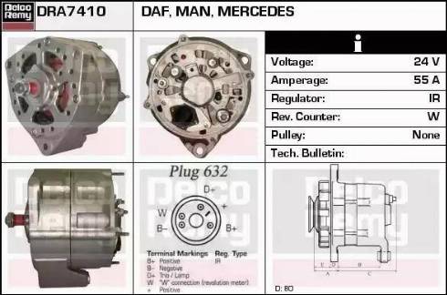 Remy DRA7410 - Alternator car-mod.net