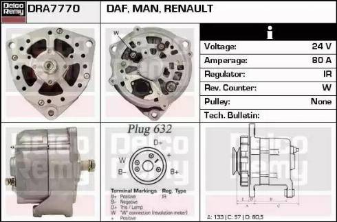 Remy DRA7770 - Alternator car-mod.net