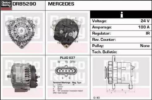 Remy DRB5290 - Alternator car-mod.net