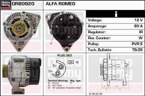 Remy DRB0920 - Alternator car-mod.net