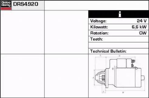 Remy DRS4920 - Starter car-mod.net