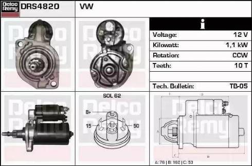 Remy DRS0480 - Starter car-mod.net