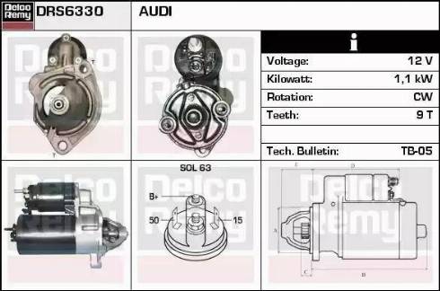 Remy DRS6330 - Starter car-mod.net