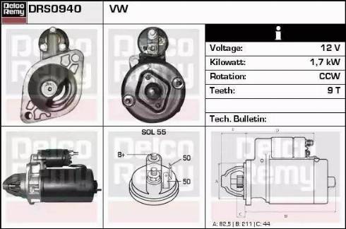 Remy DRS0940 - Starter car-mod.net