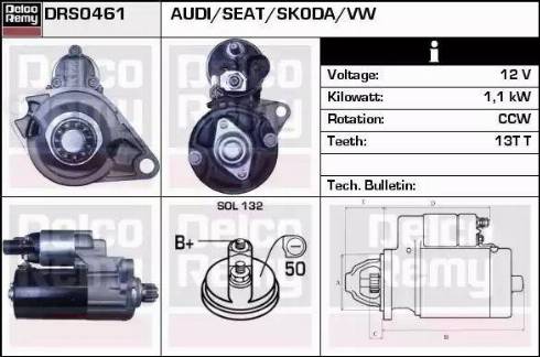 Remy DRS0461 - Starter car-mod.net