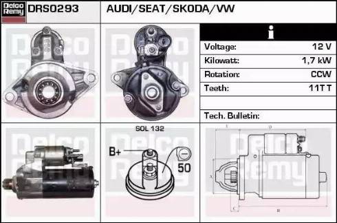 Remy DRS0293 - Starter car-mod.net