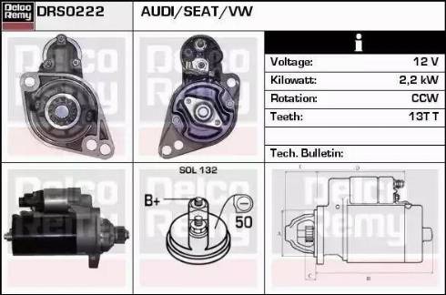 Remy DRS0222 - Starter car-mod.net
