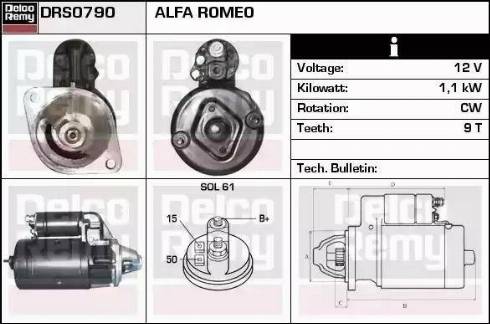 Remy DRS0790 - Starter car-mod.net