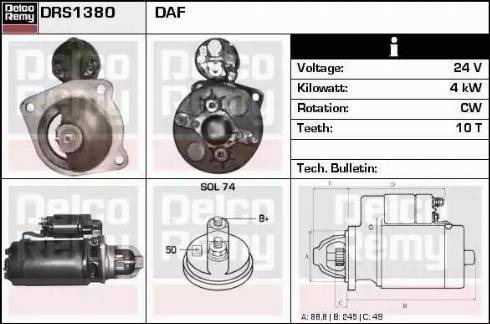 Remy DRS1380 - Starter car-mod.net