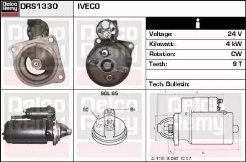 Remy DRS1330 - Starter car-mod.net