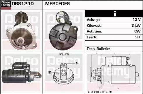 Remy DRS1240 - Starter car-mod.net