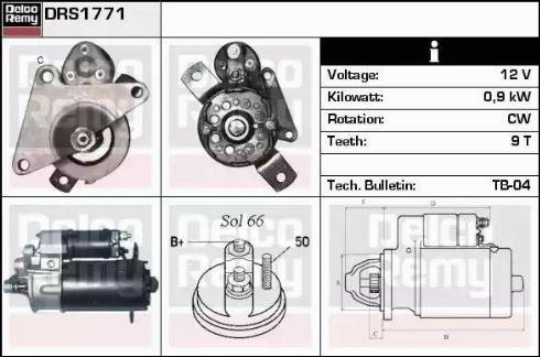 Remy DRS1771 - Starter car-mod.net