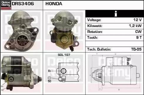 Remy DRS3406 - Starter car-mod.net