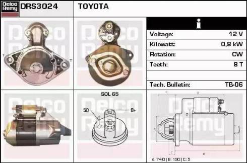 Remy DRS3024 - Starter car-mod.net