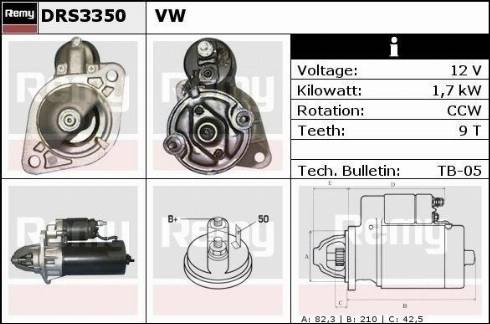 Remy DRS3350X - Starter car-mod.net