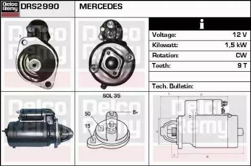 Remy DRS2990 - Starter car-mod.net