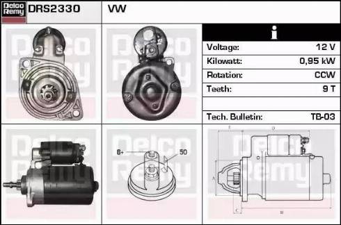 Remy DRS2330 - Starter car-mod.net