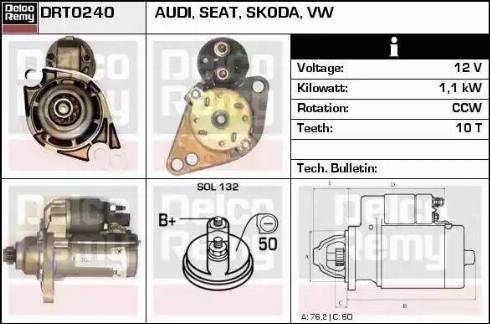 Remy DRT0240 - Starter car-mod.net