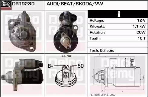 Remy DRT0230 - Starter car-mod.net
