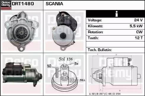 Remy DRT1480 - Starter car-mod.net