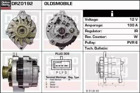 Remy DRZ0192 - Alternator car-mod.net