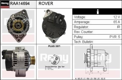 Remy RAA14694 - Alternator car-mod.net