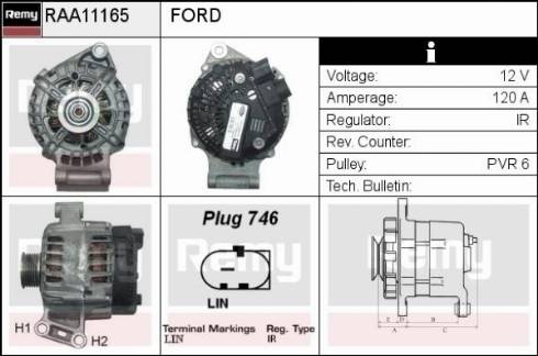 Remy RAA11165 - Alternator car-mod.net