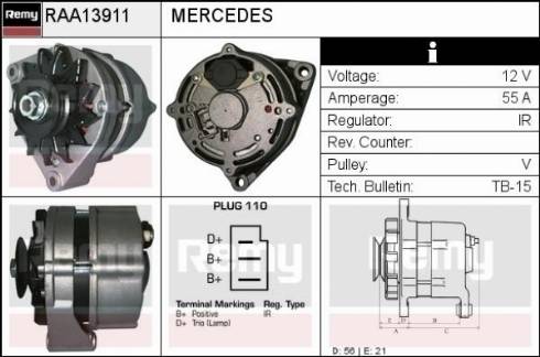 Remy RAA13911 - Alternator car-mod.net