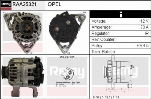 Remy RAA25321 - Alternator car-mod.net