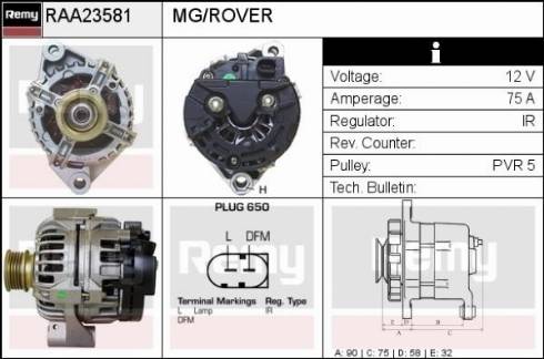 Remy RAA23581 - Alternator car-mod.net