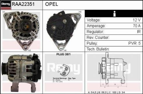 Remy RAA22351 - Alternator car-mod.net