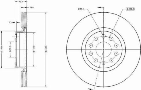 Remy RAD1001C - Brake Disc car-mod.net
