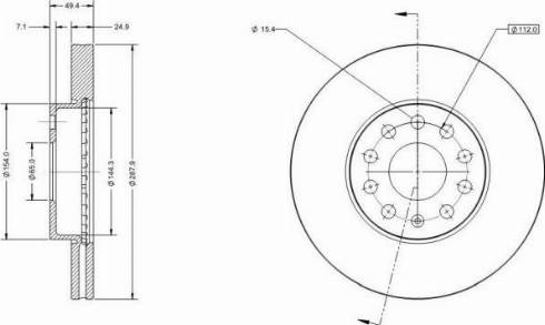 Remy RAD1002C - Brake Disc car-mod.net