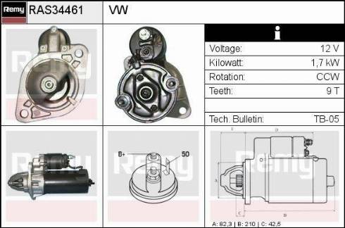 Remy RAS34461 - Starter car-mod.net