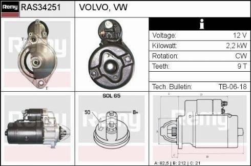 Remy RAS34251 - Starter car-mod.net