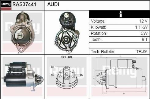 Remy RAS37441 - Starter car-mod.net