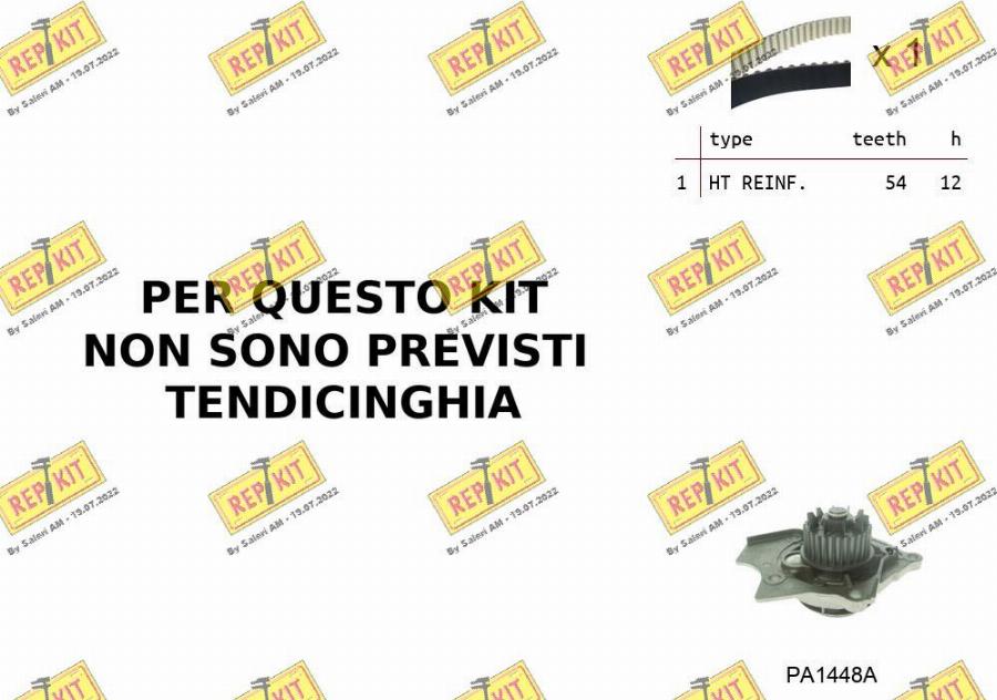 REPKIT RKTK0B05PA - Water Pump & Timing Belt Set car-mod.net