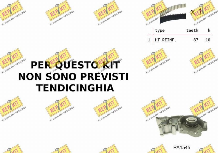 REPKIT RKTK0B03PA - Water Pump & Timing Belt Set car-mod.net