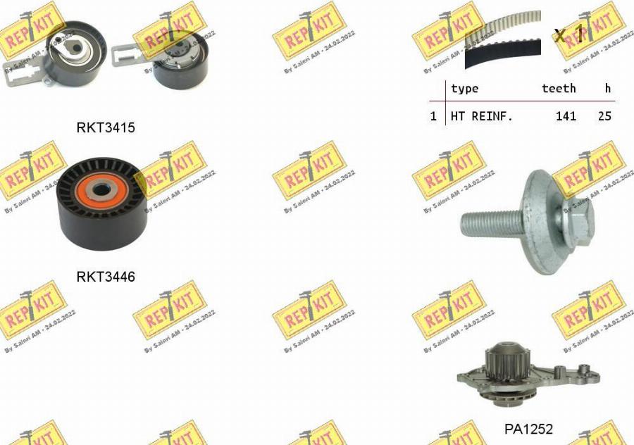REPKIT RKTK1148PA - Water Pump & Timing Belt Set car-mod.net