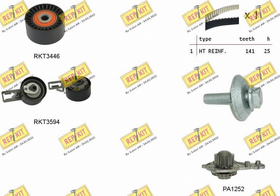 REPKIT RKTK1159PA - Water Pump & Timing Belt Set car-mod.net