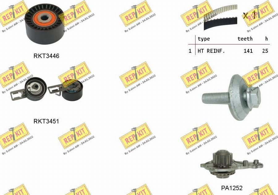 REPKIT RKTK1158PA - Water Pump & Timing Belt Set car-mod.net