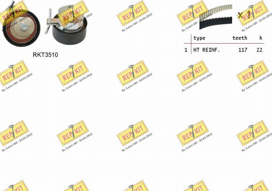 REPKIT RKTK1164 - Timing Belt Set car-mod.net