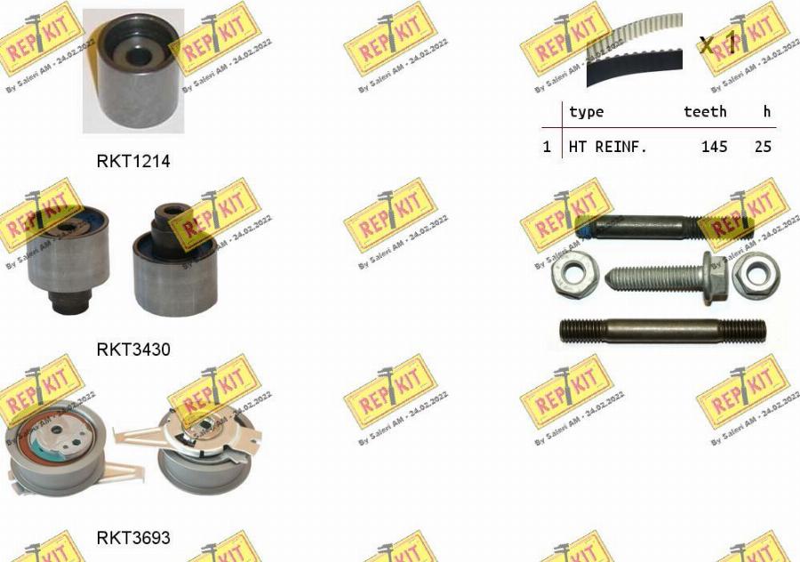 REPKIT RKTK1166 - Timing Belt Set car-mod.net