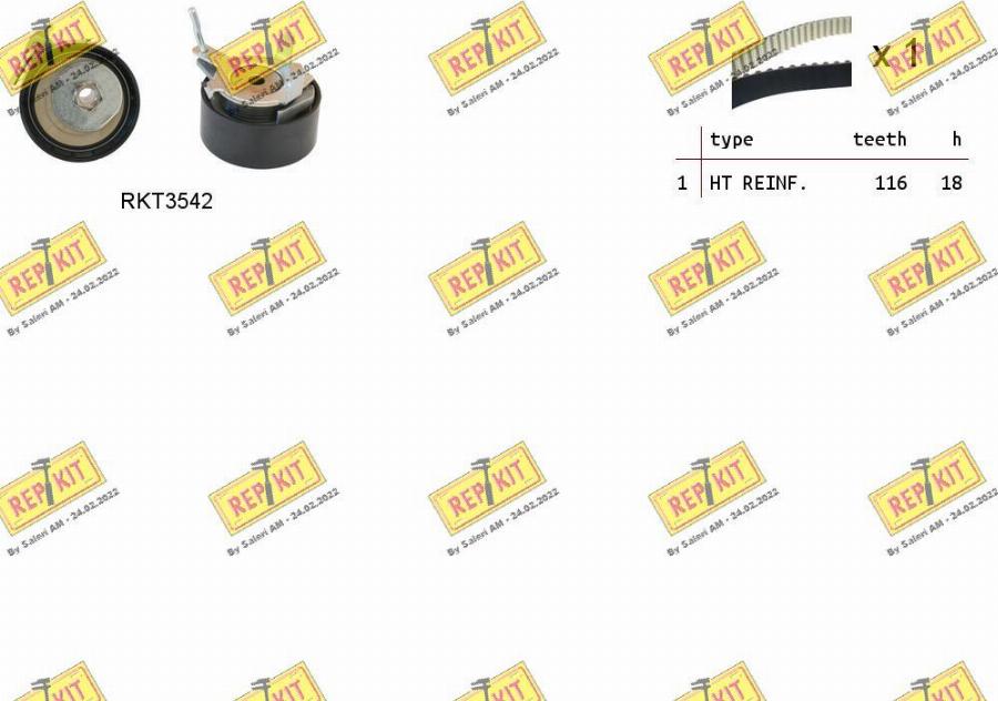 REPKIT RKTK1163 - Timing Belt Set car-mod.net